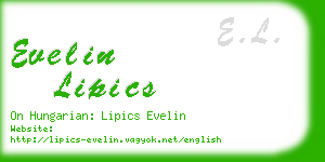 evelin lipics business card